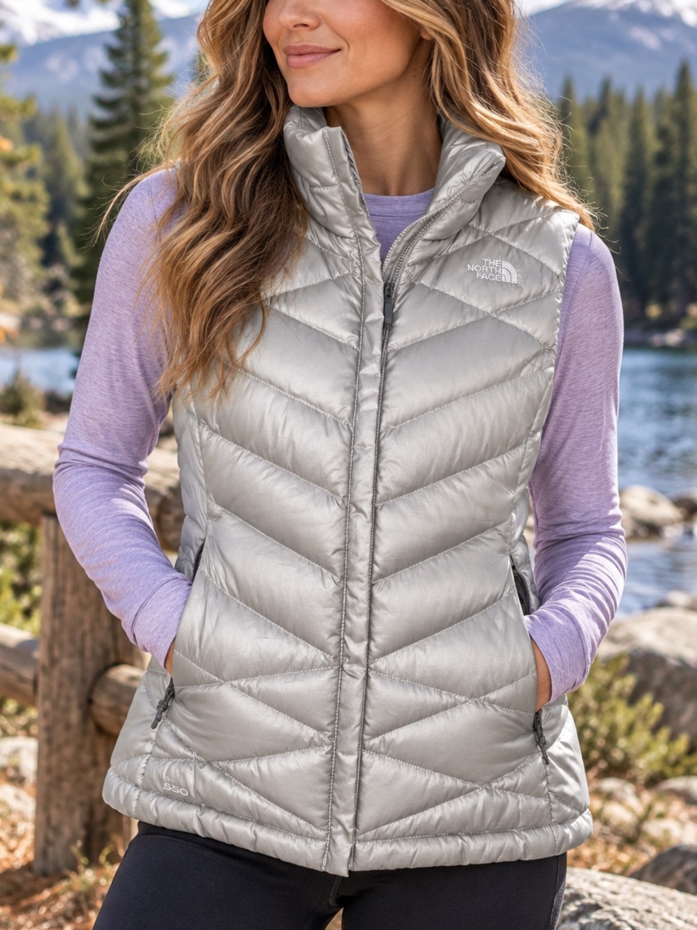 The North Face Women's Down Puffer 550 Vest Jacket SIZE MEDIUM